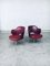 Mid-Century Modern Skai Leather Office Chairs, Italy, 1950s, Set of 2 15