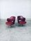 Sedie da ufficio Mid-Century moderne in similpelle, Italia, anni '50, set di 2, Immagine 15