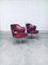 Sedie da ufficio Mid-Century moderne in similpelle, Italia, anni '50, set di 2, Immagine 21