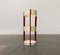 Mid-Century Space Age Metal and Wood Umbrella Stand, 1960s, Image 1