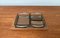 Mid-Century Danish Teak with Cabaret Glass Trays from Holmegaard, 1960s, Set of 4 1