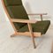 Mid-Century GE290A Lounge Chair by Hans J. Wegner for Getama, 1972, Set of 2 9
