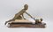 Figurine Art Déco de Dame Jouant avec un Chat, 1920s 2