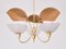 Three-Arm Chandelier by Harald Notini for Böhlmarks, Sweden, 1940s, Image 2