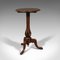 Antique English Walnut Tilt Top Wine Table 4