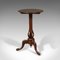 Antiker englischer Weintisch aus Nussholz mit kippbarer Tischplatte 3