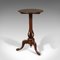 Antique English Walnut Tilt Top Wine Table 3