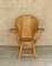 Wood Chair with Chestnut Leaves, 1950 1