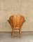 Wood Chair with Chestnut Leaves, 1950 4