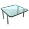 Vintage German Glass & Steel Coffee Table by Horst Brüning for Alfred Kill International, 1968 8