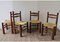 Vintage Brutalist Chairs in Oak and Braided Straw, 1950s, Set of 4, Image 9