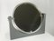 Black Slate & Nickel/Plated Metal Tilting Table Mirror attributed to A. Mangiarotti, 1960s, Image 6