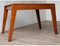 Mesa y butacas vintage de madera, años 50. Juego de 3, Imagen 4