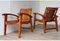 Table et Fauteuils Vintage en Bois, 1950s, Set de 3 11