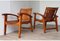 Vintage Wooden Table & Armchairs, 1950s, Set of 3 11
