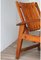 Mesa y butacas vintage de madera, años 50. Juego de 3, Imagen 9