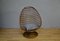 Mid-Century Wicker Egg Chair, Italy, 1960s, Image 1