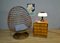 Mid-Century Wicker Egg Chair, Italy, 1960s, Image 10