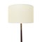 Floor Lamp with Brass Base and Parchment Lampshade, 1940s 3