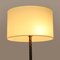 Brass and Parchment Lampshade Floor Lamp, 1950s 10
