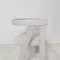 Mid-Century Italian White Painted Wood and White Bouclé Fabric Armchair, 1970s 4