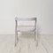 Mid-Century Italian White Painted Wood and White Bouclé Fabric Armchair, 1970s 9