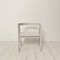 Mid-Century Italian White Painted Wood and White Bouclé Fabric Armchair, 1970s 3