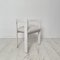 Mid-Century Italian White Painted Wood and White Bouclé Fabric Armchair, 1970s 3
