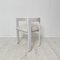 Mid-Century Italian White Painted Wood and White Bouclé Fabric Armchair, 1970s 1