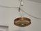 Metallpresse und Kupfer Kunststoff UFO Lampe von Hall GDR 11