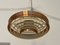 Metallpresse und Kupfer Kunststoff UFO Lampe von Hall GDR 6