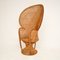 Fauteuil Paon Vintage en Rotin, 1970s 3