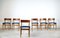 Mid-Century Teak & Velvet Dining Chairs, 1960s, Set of 6 3