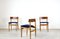 Mid-Century Teak & Velvet Dining Chairs, 1960s, Set of 6, Image 6