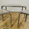 Vintage Smoked Glass and Chrome Nest of Tables, 1970s, Set of 3 10