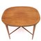 Walnut Oval Tray Shaped Side Table by Bodafors, 1950s, Image 5