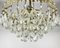 Glass and Gilt Brass Chandelier, 1970s, Image 4