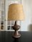 Lámpara de mesa brutalista grande de arenisca, años 70, Imagen 1