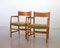 Town Hall Wooden Armchairs by Hans Wegner for Plan Mobler, Denmark, 1947, Set of 2 2