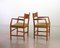 Town Hall Wooden Armchairs by Hans Wegner for Plan Mobler, Denmark, 1947, Set of 2 4