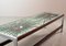 Large Rectangle Ceramic Color Explosion Coffee Table on Chromed and Wooden Frame from De Nisco, Belgium, 1970s 4