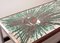 Large Rectangle Ceramic Color Explosion Coffee Table on Chromed and Wooden Frame from De Nisco, Belgium, 1970s, Image 7