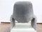 Coat Gray Suede P60 Armchair by Vittorio Introini for Saporiti Italia, 1960s, Set of 2, Image 6