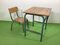 Table et Chaise pour Enfant Mid-Century, 1940s, Set de 2 1