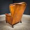 Vintage Cognac Leather Wingback Armchair, Image 10