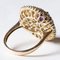 Vintage 8k Gold Patch Ring with Amethyst and Peridots, 1970s 7