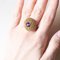 Vintage 8k Gold Patch Ring with Amethyst and Peridots, 1970s, Image 24