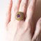 Vintage 8k Gold Patch Ring with Amethyst and Peridots, 1970s 17