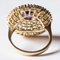 Vintage 8k Gold Patch Ring with Amethyst and Peridots, 1970s 6