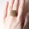 Vintage 8k Gold Patch Ring with Amethyst and Peridots, 1970s, Image 16